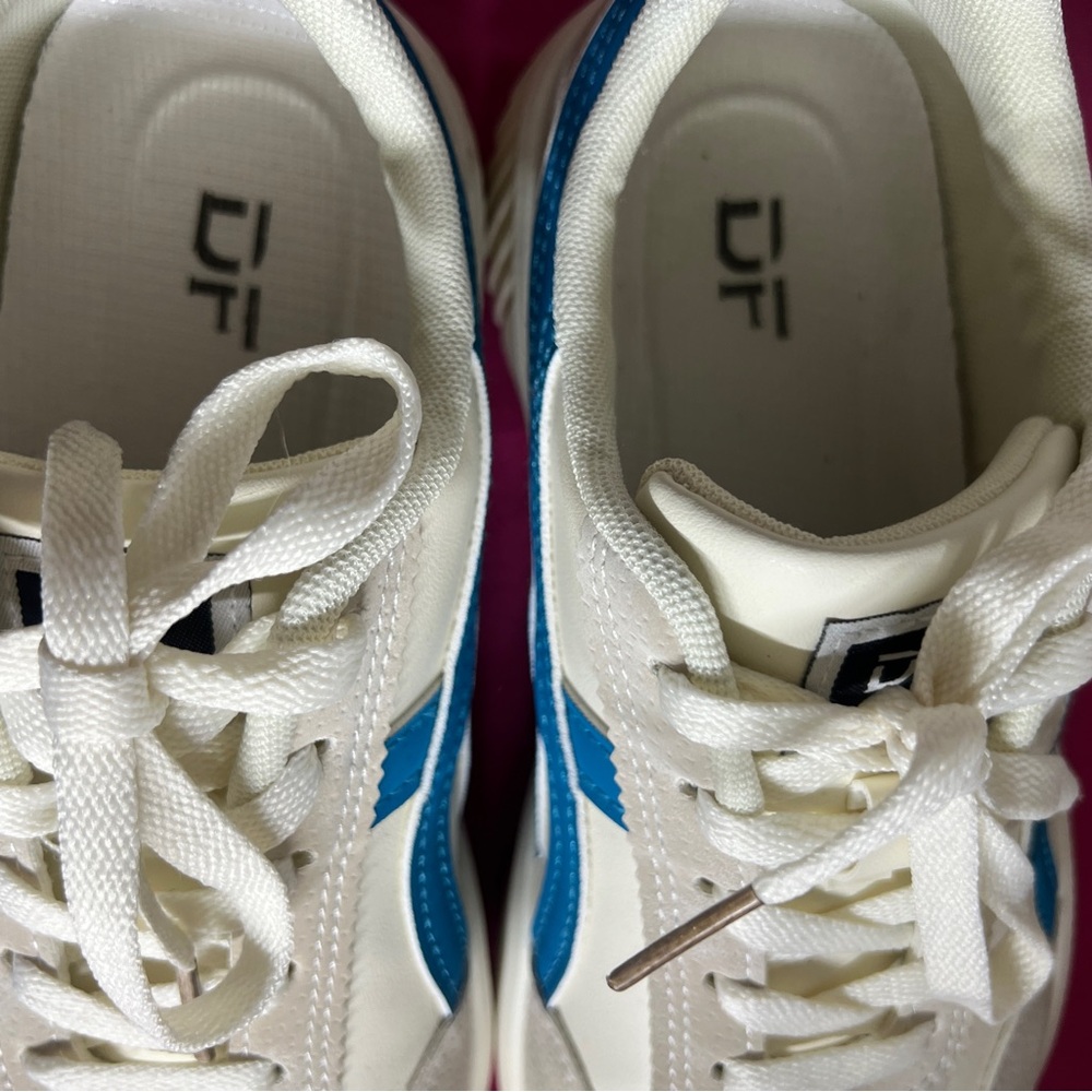 De Florence 8.5 de clouda white and turquoise sneakers - Picture 5 of 7